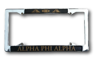 Alpha Phi Alpha Silver License Plate